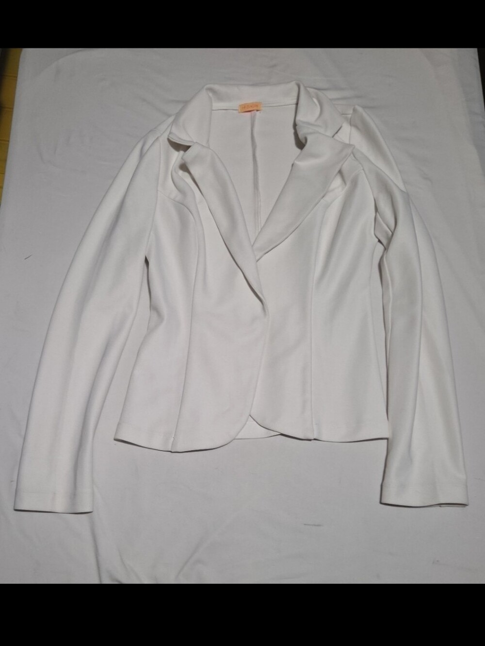 H Skin women's small white blazer suit jacket #29